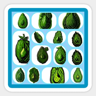 Avocado vegetables Sticker